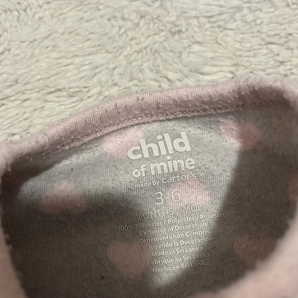 carters 3-6 months fuzzy cat footie / sleeper 🐱 - Picture 4 of 4